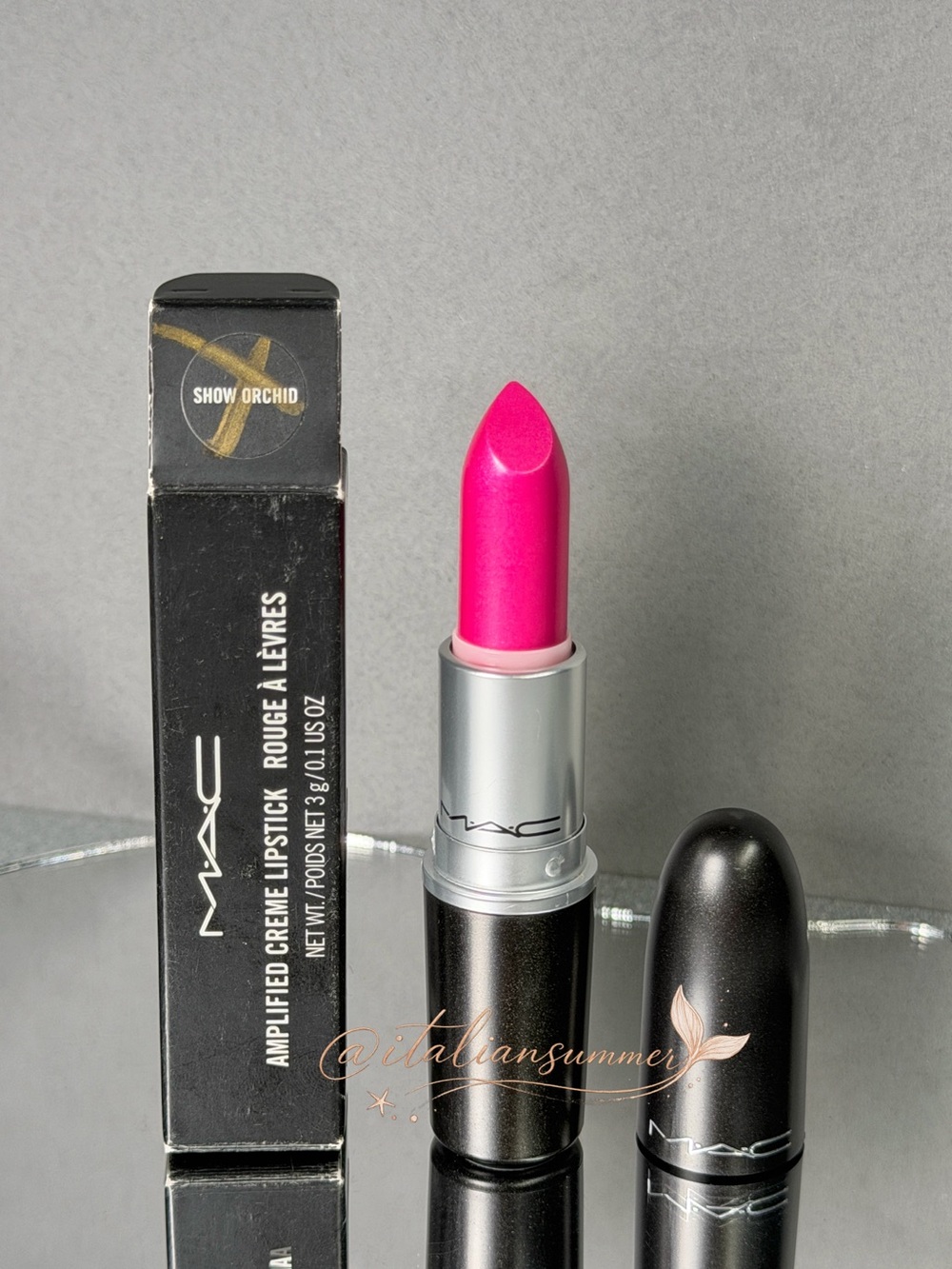 MAC Show Orchid Amplified Lipstick Discontinued Rare Authentic New In Box